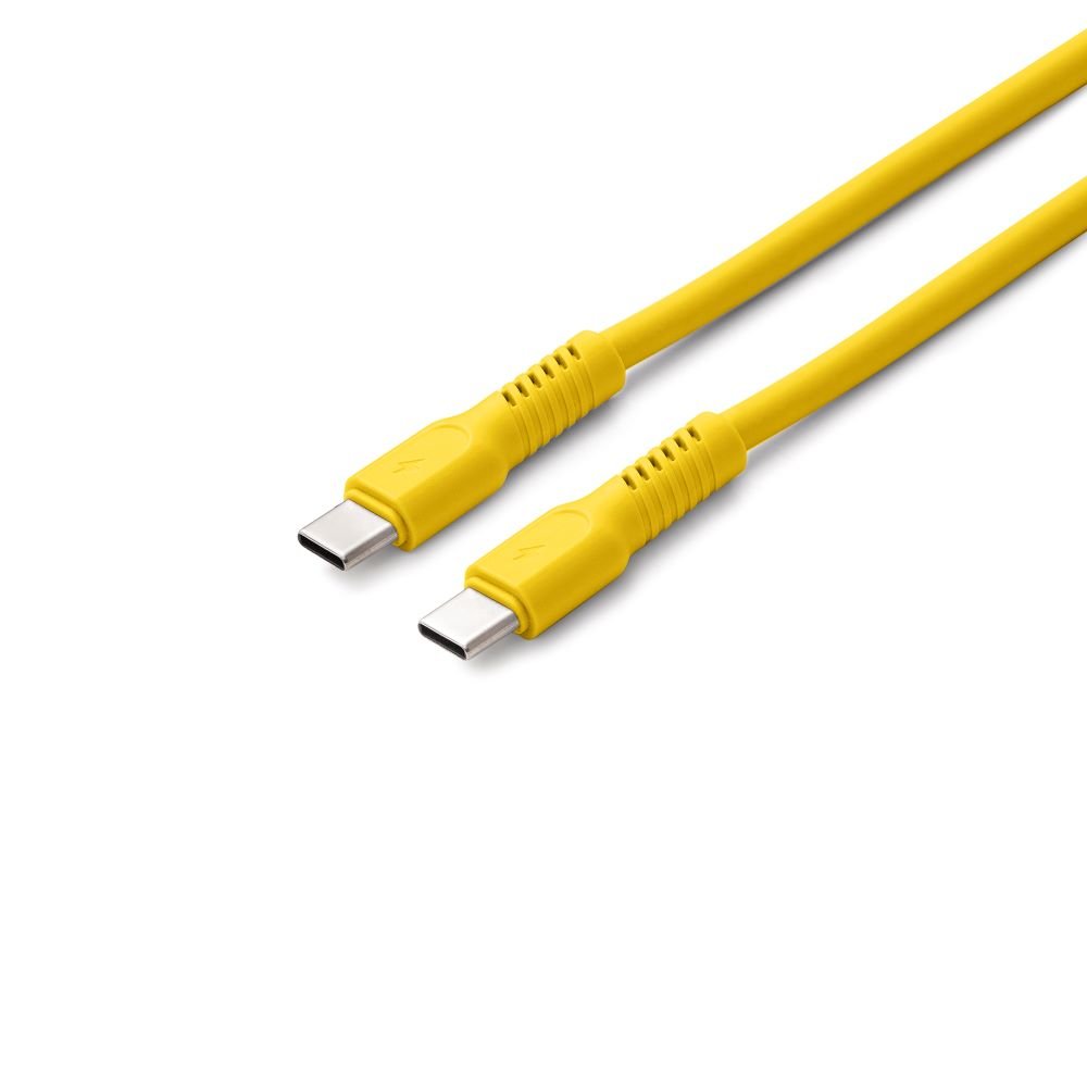 Colorum kabelis USB-C - USB-C 1,8m 3A CK60-CC-05 x dzeltens