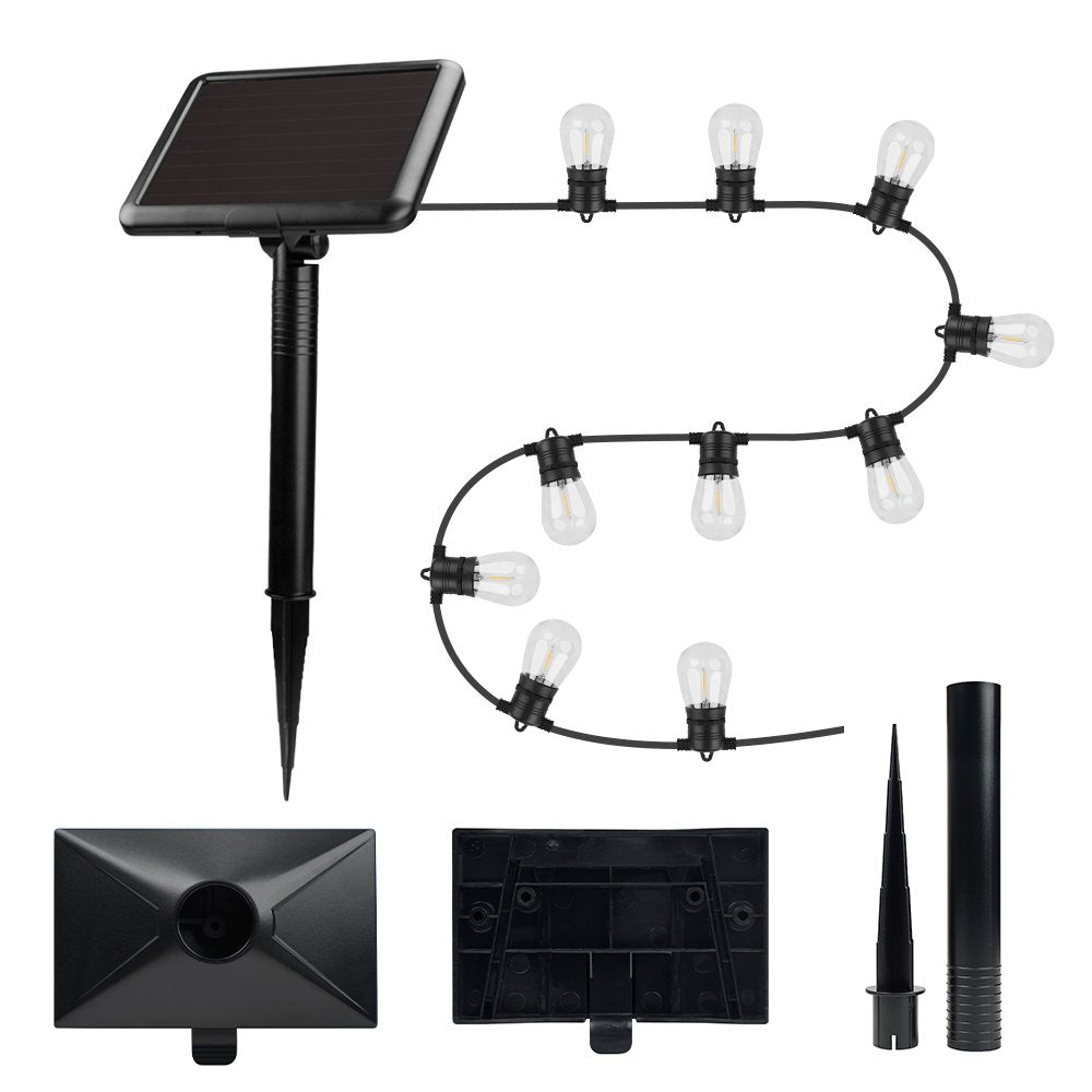 Forever Light LED ar saules uzlādi virtene SUNARI FLS-60 7,5m 10 spuldzes IP44