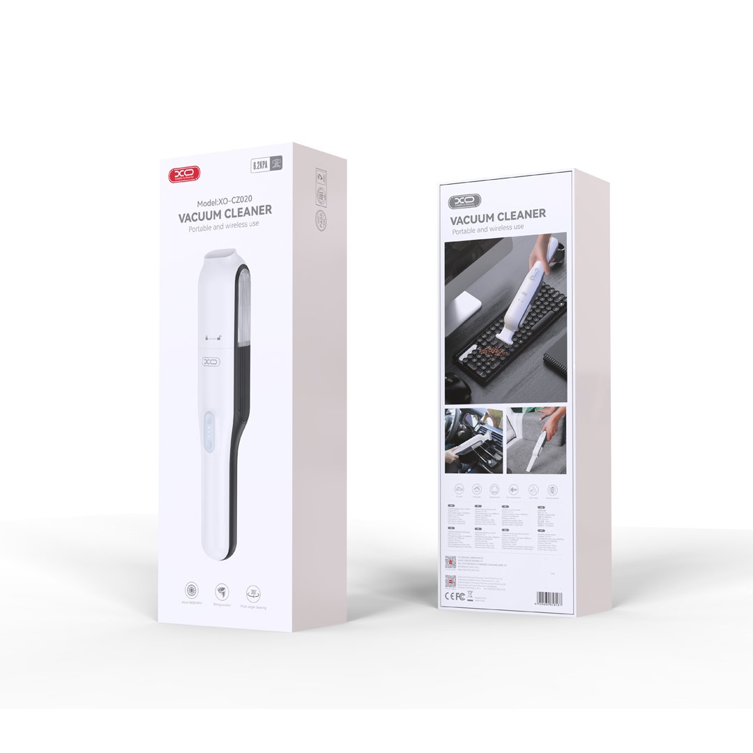 XO automašīnas putekļsūcējs CZ020 balts bezvadu 65W 6.7Kpa