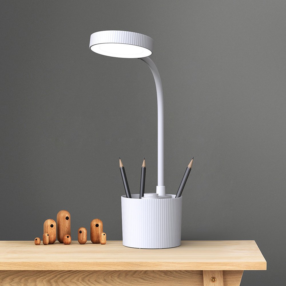 Galda LED 5W lampa ar pildspalvu turētāju PURE FLB-20 AGNES balta Forever Light