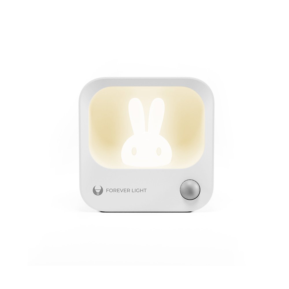 LED BUNNY nakts lampa PURE FLC-10 LEA PIR balta 500mAh Forever Light