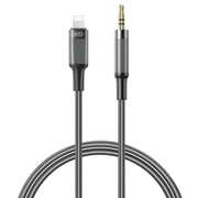 XO kabelis audio NB-R279A Lightning - jack 3,5mm 1,0m, melns