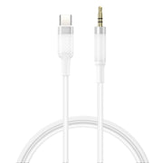 XO kabelis audio NB-R279B USB-C - jack 3,5mm 1,0m, balts