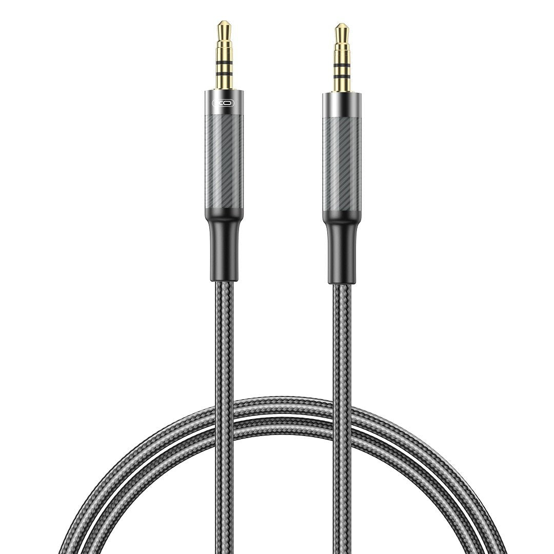 XO kabelis audio NB-R279C jack 3,5mm - jack 3,5mm 1,0m, melns