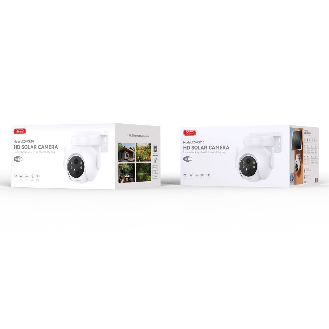 XO kamera CR10 WiFi IP Saules uzlāde, balta, 7800mAh 2K