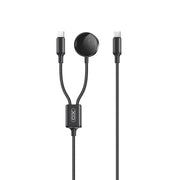 XO bezvadu induktīvais lādētājs CX030 melns Apple Watch ar kabeli USB-C -USB-C