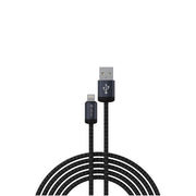 Devia kabelis Gracious EC650 USB - USB-C 1,0 m 2,4A, melns