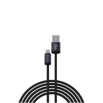 Devia kabelis Gracious EC650 USB - USB-C 1,0 m 2,4A, melns