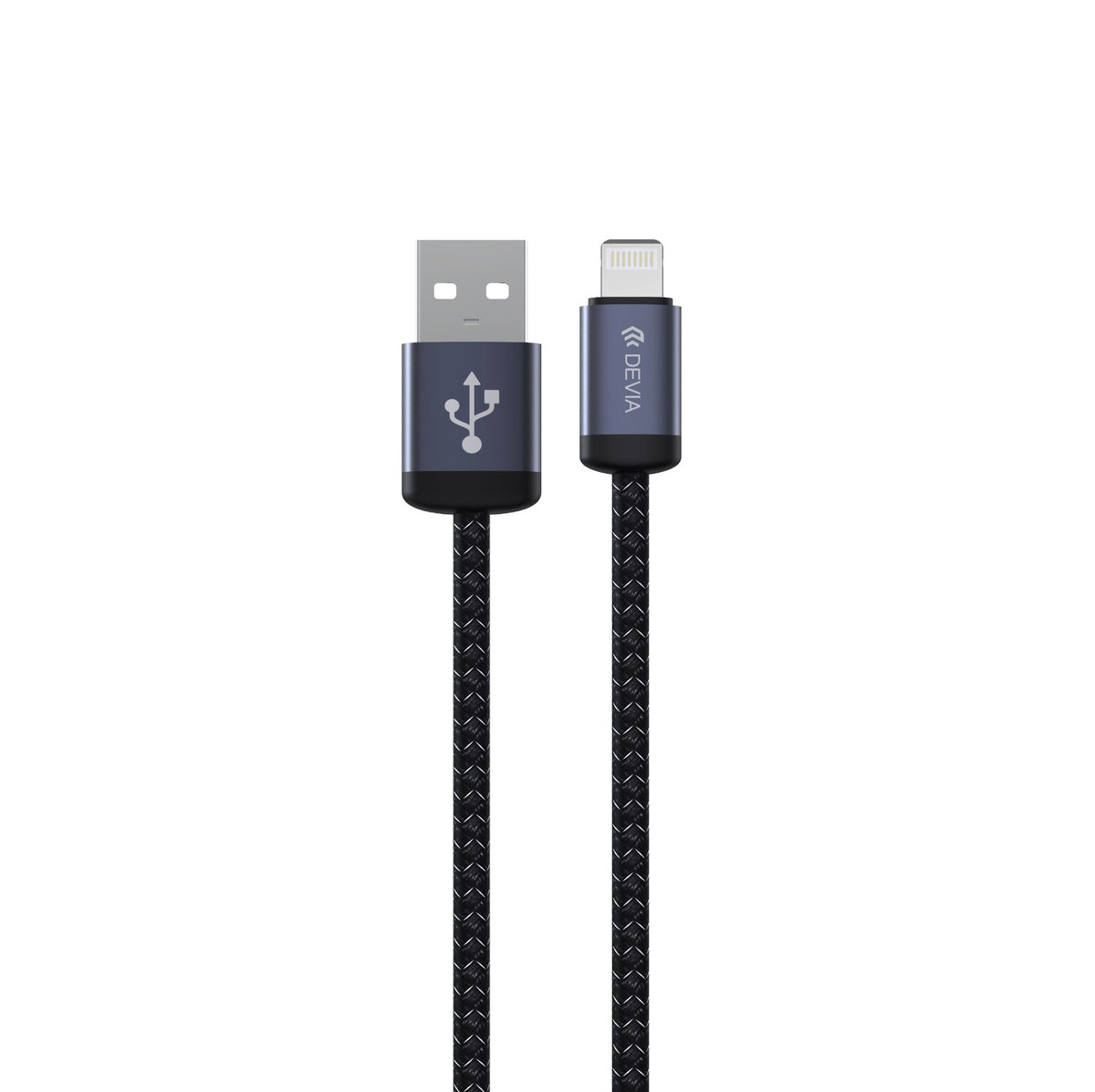 Devia kabelis Gracious EC650 USB - USB-C 1,0 m 2,4A, melns