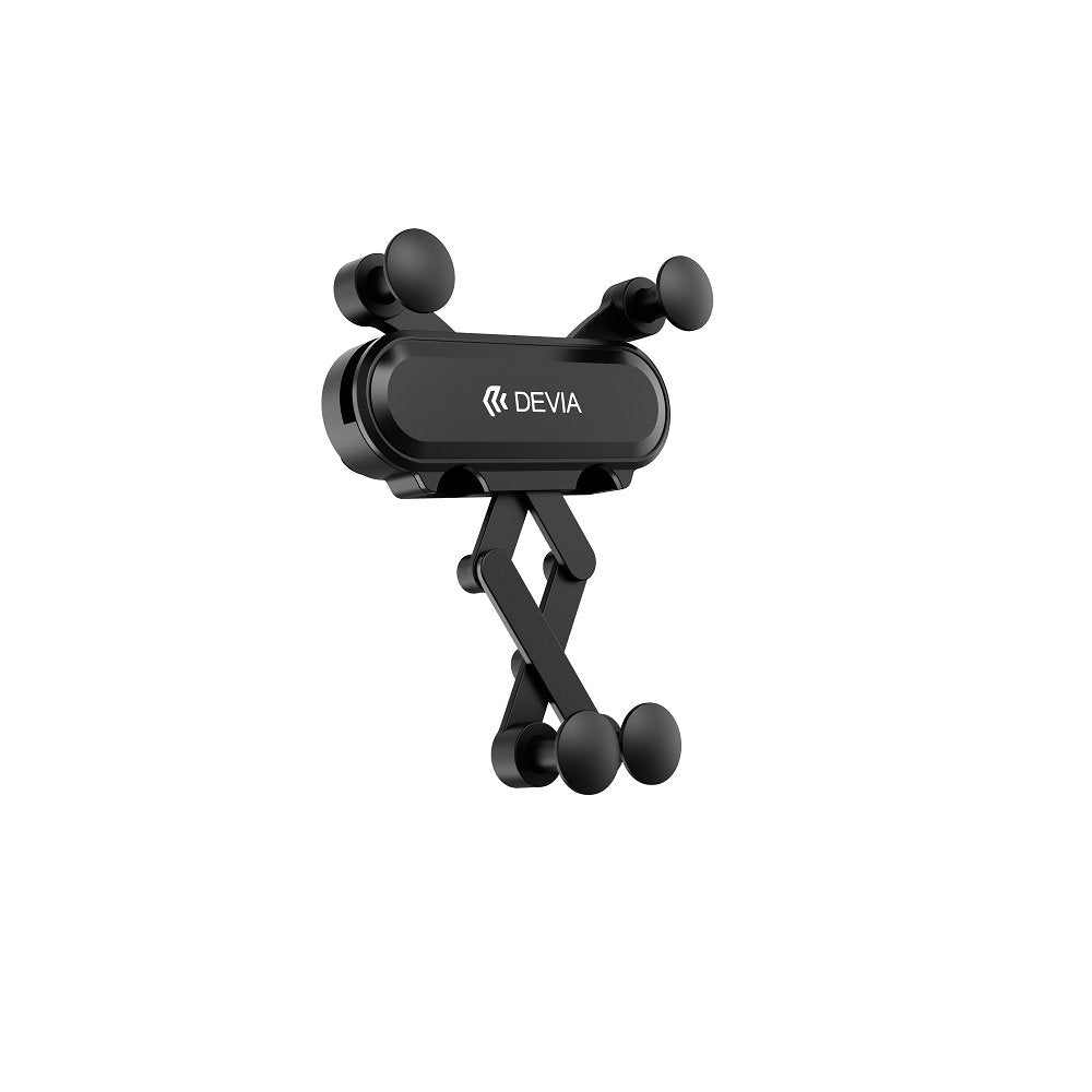 Devia auto turētājs Kintone ES071 gravitātes ventilācijas restē, melns