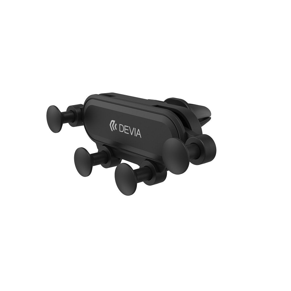 Devia auto turētājs Kintone ES071 gravitātes ventilācijas restē, melns