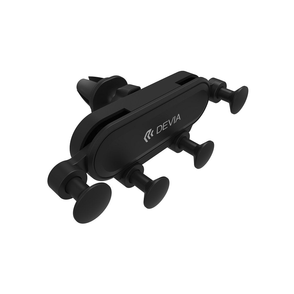 Devia auto turētājs Kintone ES071 gravitātes ventilācijas restē, melns