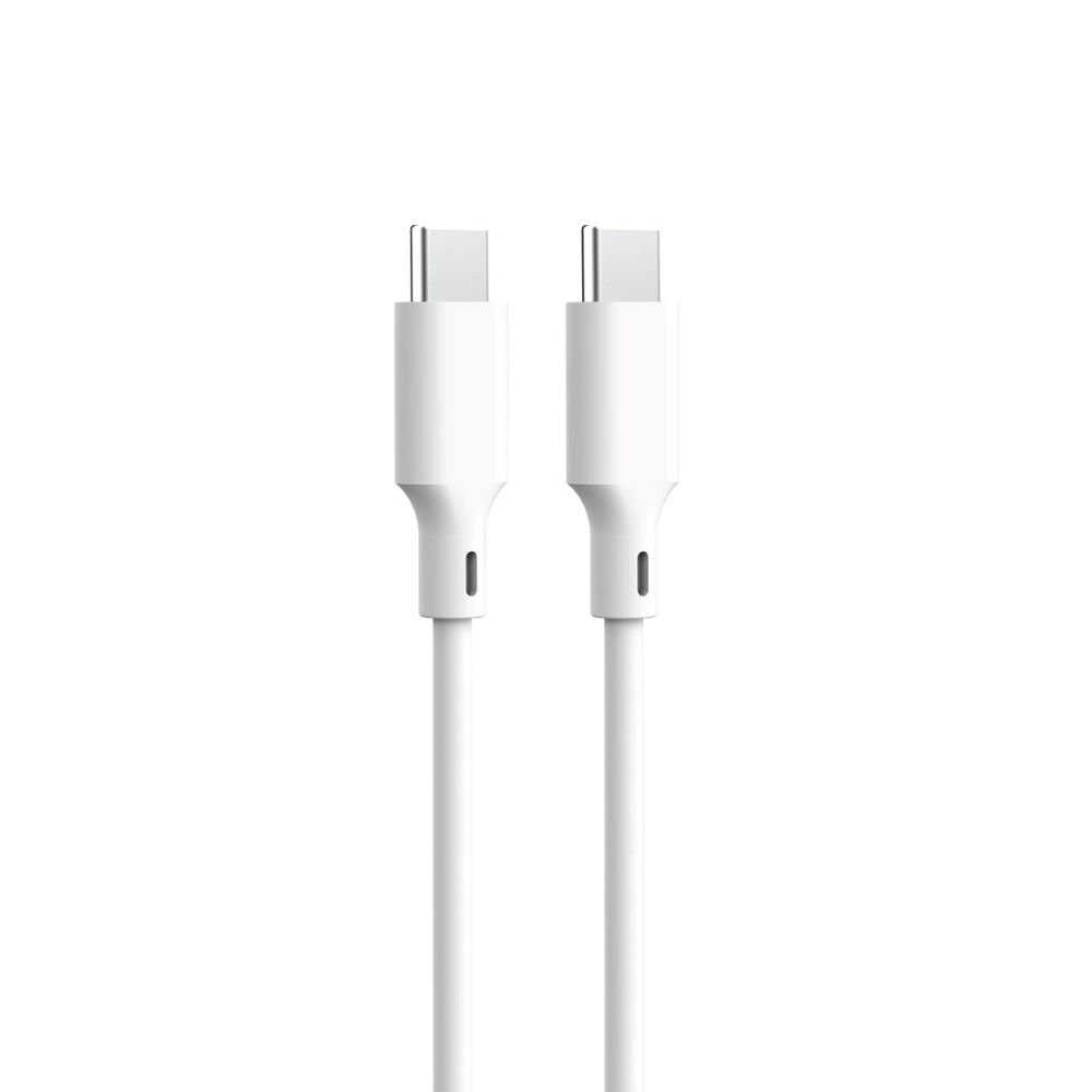 Forever Recycling kabelis USB-C - USB-C 1,5m 3A KR15-CC-00, balts