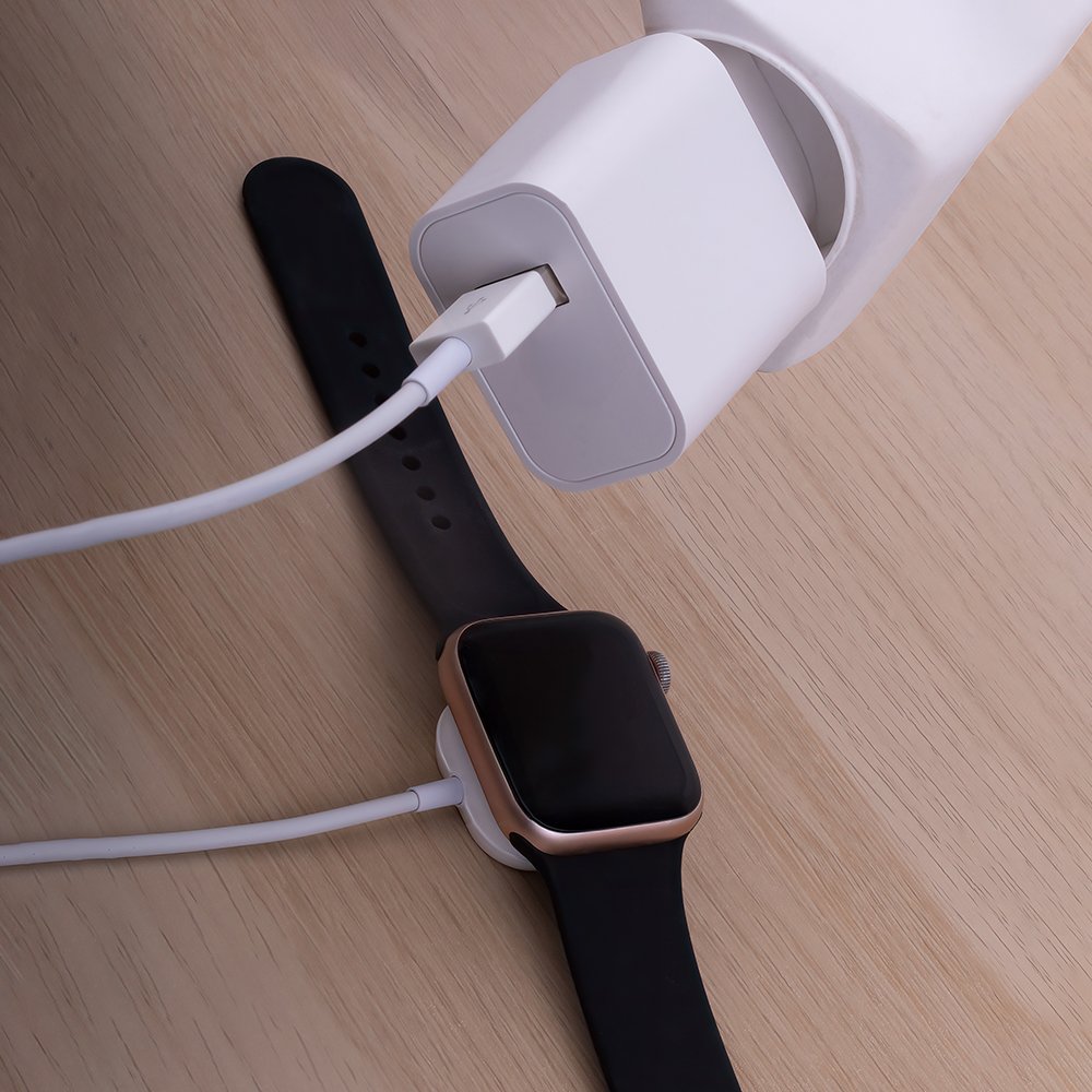 Forever bezvadu lādētājs MASM-100 AppleWatch 3W, balts