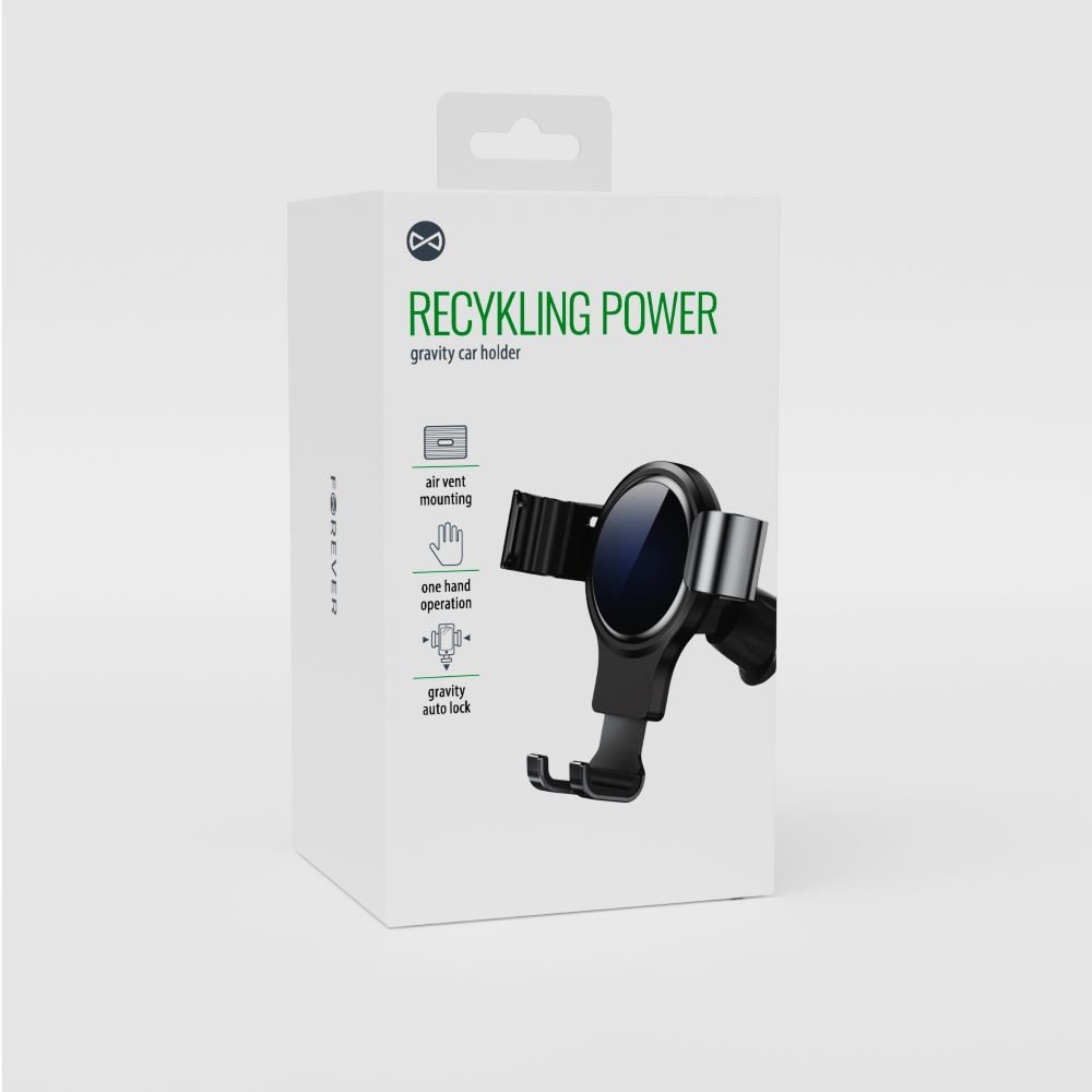 Forever Recycling gravitātes auto turētājs ventilācijas restē RUS35-G-K