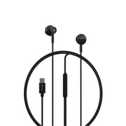 Devia vadu austiņas Smart M2 digitāls metāla USB-C, melnas