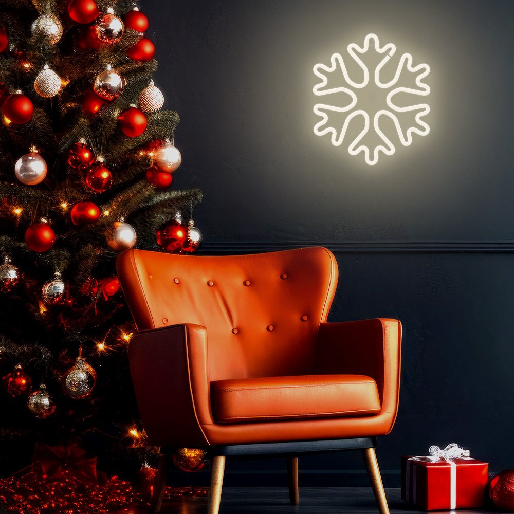 Forever Light gaisma Neon LED Christmas Snowflake balts FLNE20 Forever