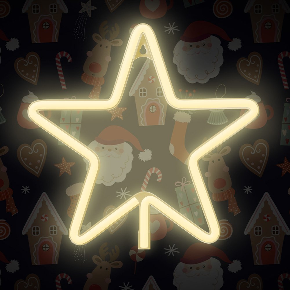 Forever Light gaisma Neon LED Christmas Pentastar silti balta FLNE22 Forever
