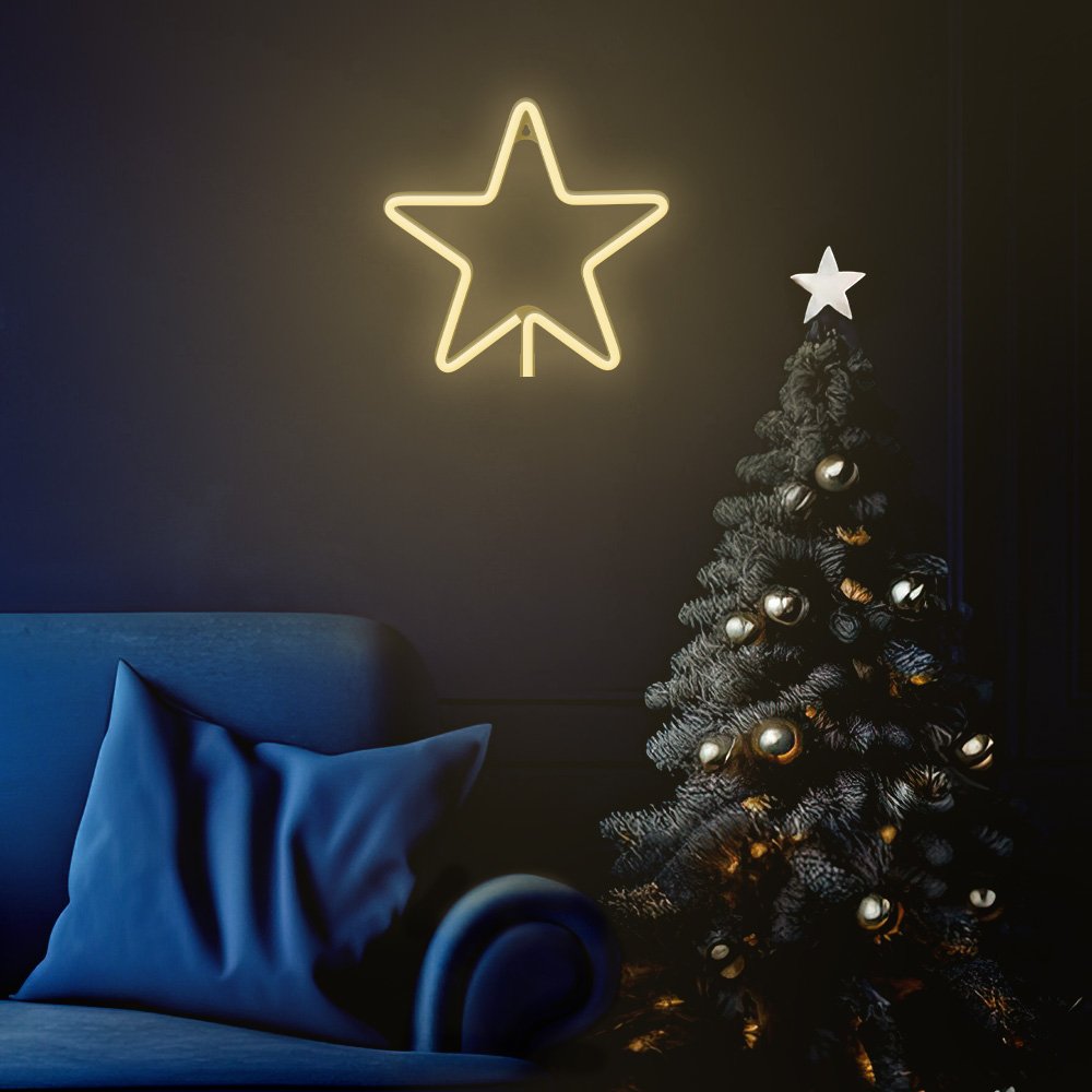 Forever Light gaisma Neon LED Christmas Pentastar silti balta FLNE22 Forever