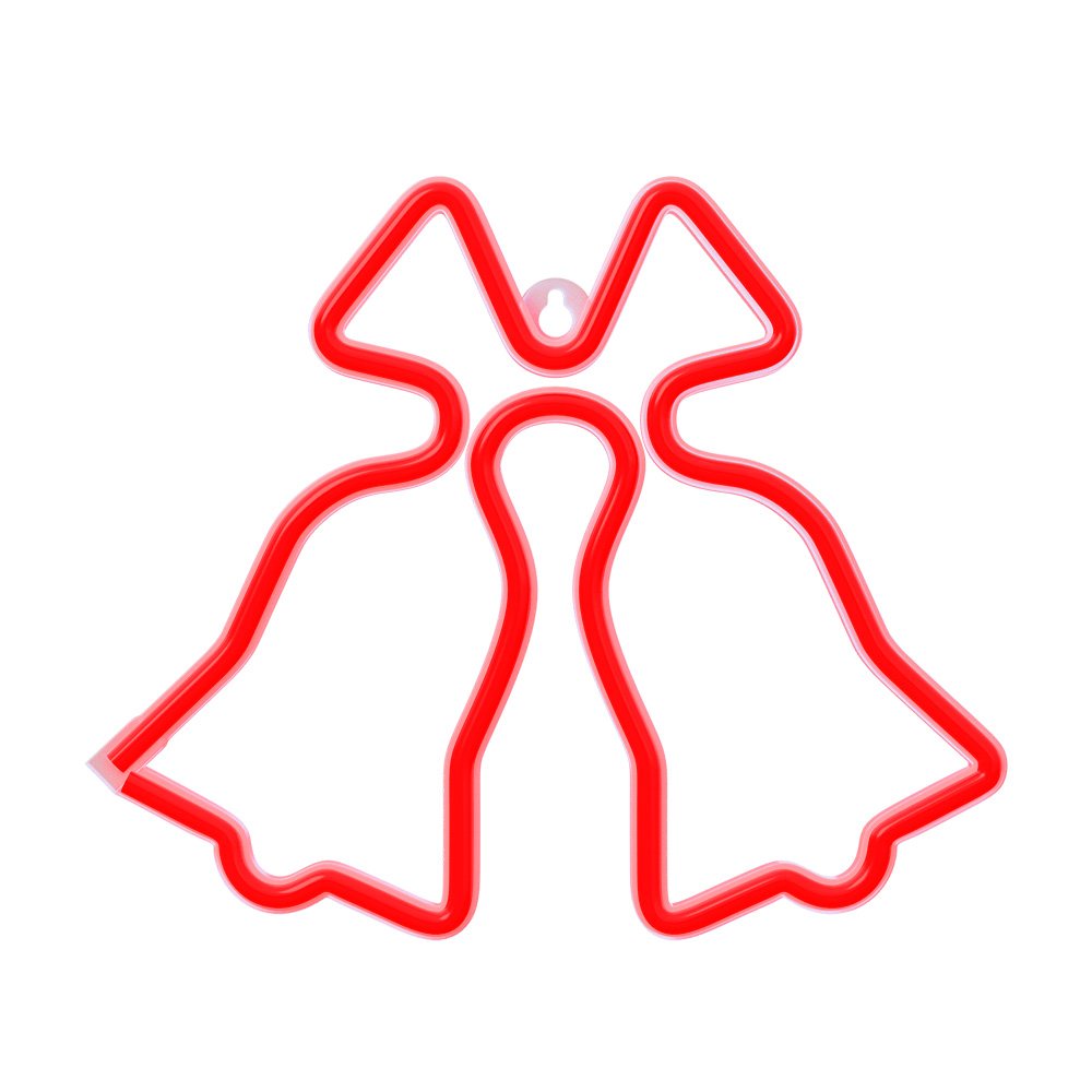 Forever Light gaisma Neon LED Christmas Bells sarkans FLNE17 Forever