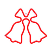 Forever Light gaisma Neon LED Christmas Bells sarkans FLNE17 Forever