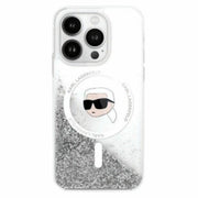 Karl Lagerfeld MagSafe vāciņš iPhone 16 Pro 6,3", caurspīdīgs (KLHMP16LLGKISGH)