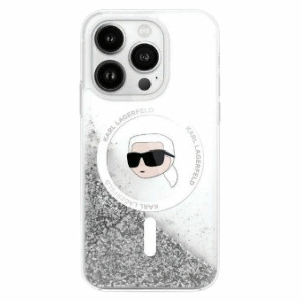 Karl Lagerfeld MagSafe vāciņš iPhone 16 Pro 6,3", caurspīdīgs (KLHMP16LLGKISGH)