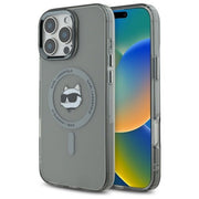 Karl Lagerfeld MagSafe vāciņš iPhone 16 Pro Max 6,9", melns (KLHMP16XHLSCHK)