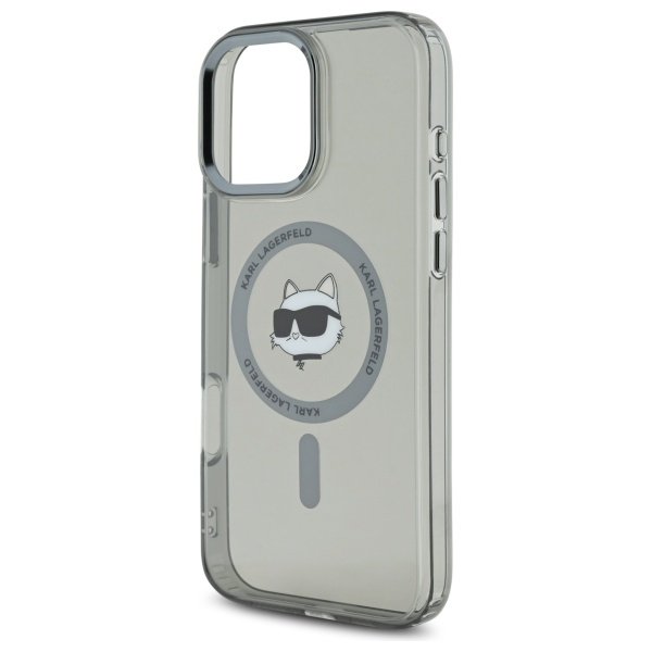 Karl Lagerfeld MagSafe vāciņš iPhone 16 Pro Max 6,9", melns (KLHMP16XHLSCHK)