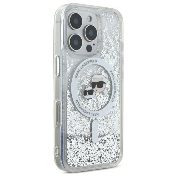 Karl Lagerfeld MagSafe vāciņš iPhone 16 Pro Max 6,9", caurspīdīgs (KLHMP16XLGKCSGH)