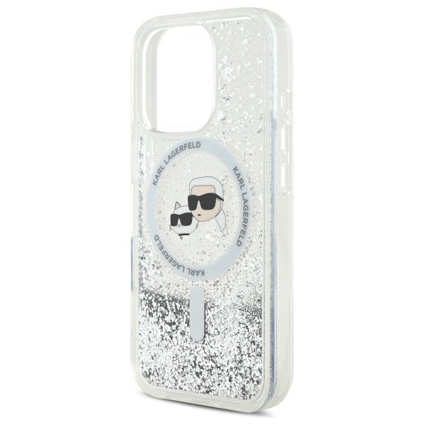 Karl Lagerfeld MagSafe vāciņš iPhone 16 Pro Max 6,9", caurspīdīgs (KLHMP16XLGKCSGH)