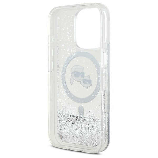 Karl Lagerfeld MagSafe vāciņš iPhone 16 Pro Max 6,9", caurspīdīgs (KLHMP16XLGKCSGH)