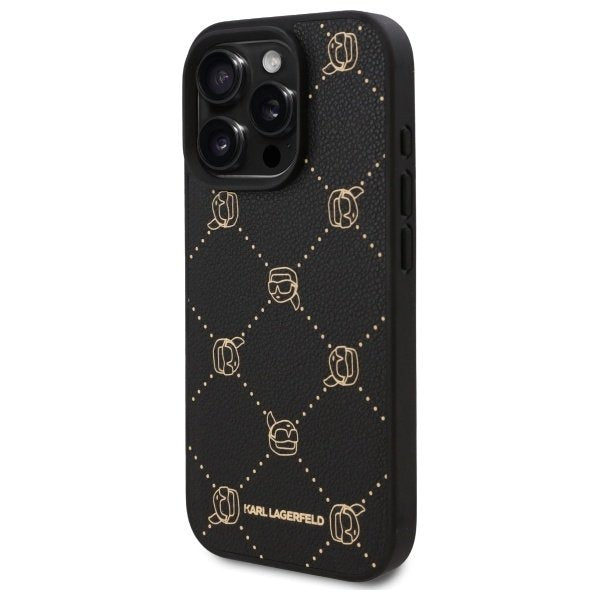 Karl Lagerfeld MagSafe vāciņš iPhone 16 Pro Max 6,9", melns (KLHMP16XPGKHPHK)