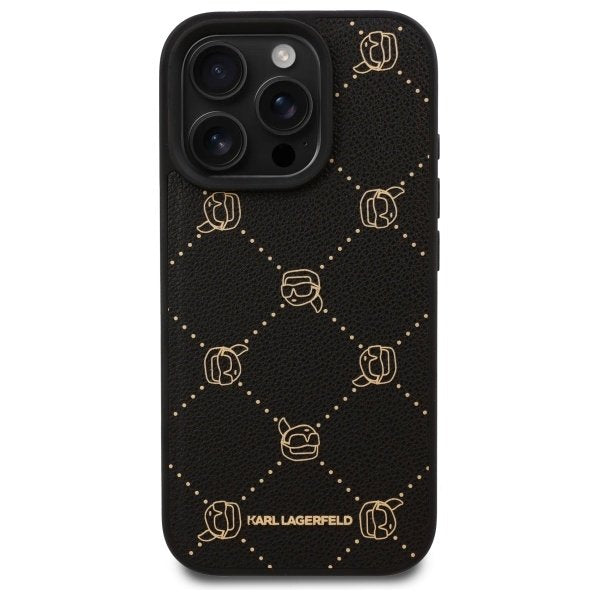 Karl Lagerfeld MagSafe vāciņš iPhone 16 Pro Max 6,9", melns (KLHMP16XPGKHPHK)
