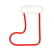 Forever Light gaisma Neon LED Christmas Sock balts, sarkans FLNE23 Forever