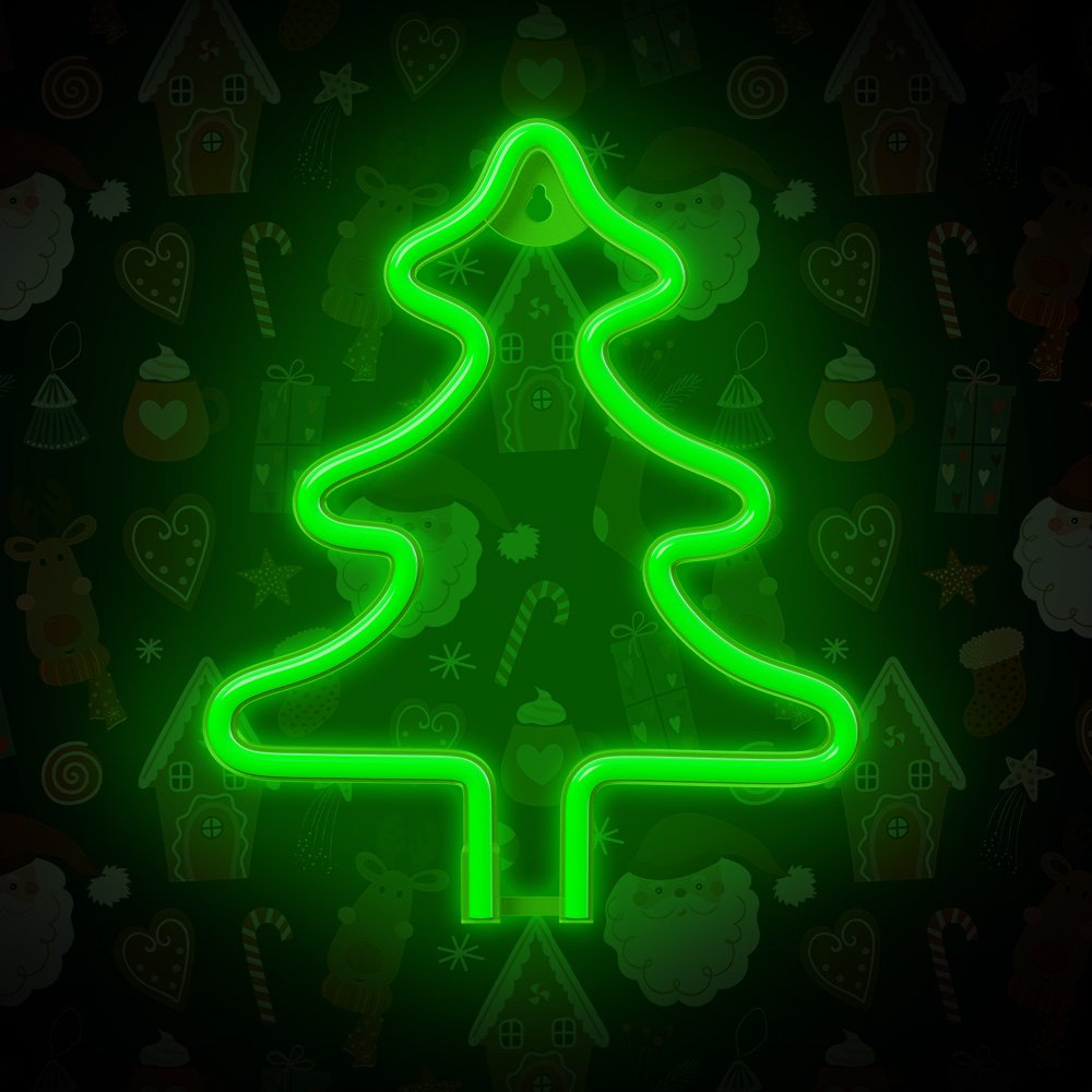 Forever Light gaisma Neon LED Christmas Tree zaļš FLNE16 Forever