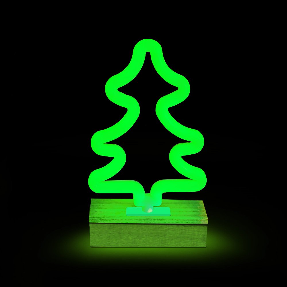 Forever Light statīvs Neon Wood LED Tree zaļš FLNW03