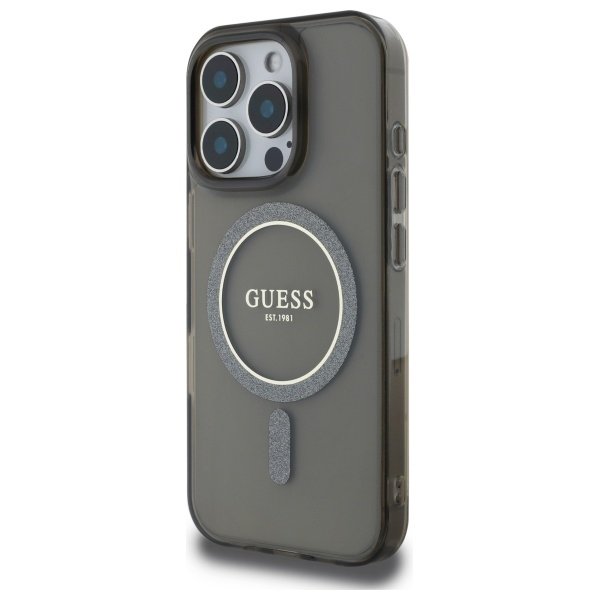 Guess MagSafe vāciņš iPhone 16 Pro Max 6,9" melns