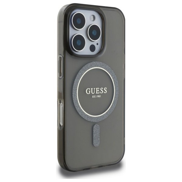 Guess MagSafe vāciņš iPhone 16 Pro Max 6,9" melns