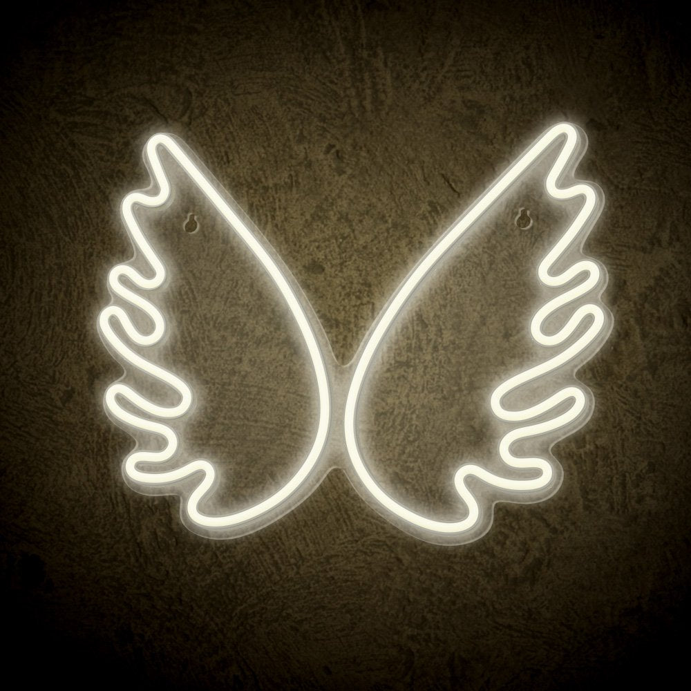 Forever Light gaisma Neon Plexi LED Wings balts FPNE09X Forever