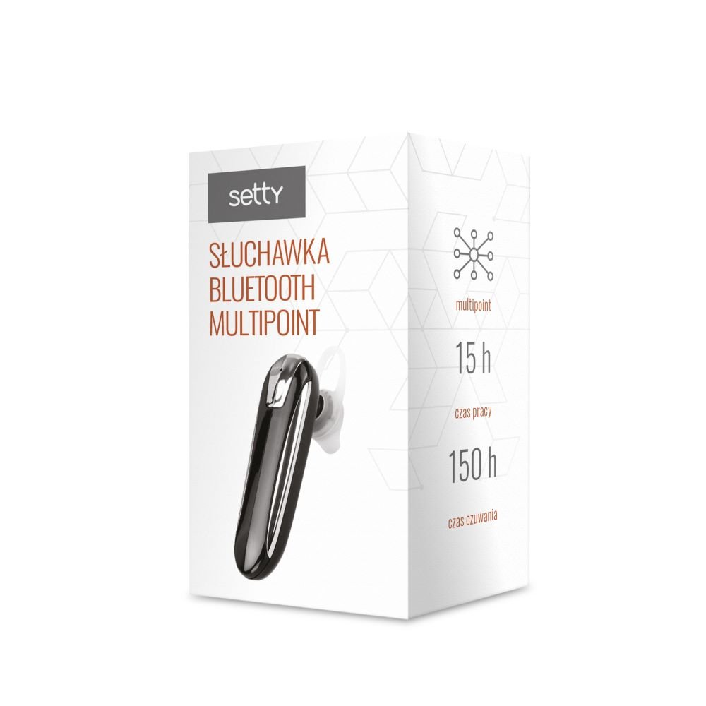 Setty daudzpunktu Bluetooth austiņas SBM-01, melnas, JO