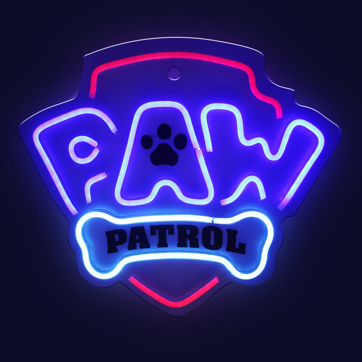 Hanging neona LED Paw Patrol on plexiglass - Logo OW-130146