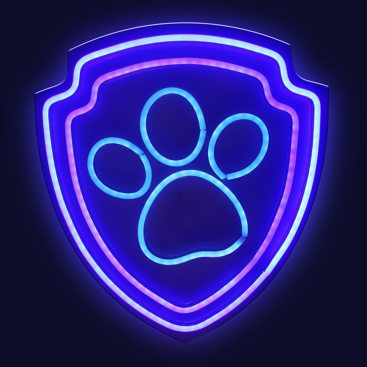 Hanging neona LED Paw Patrol on plexiglass - Paw OW-130246