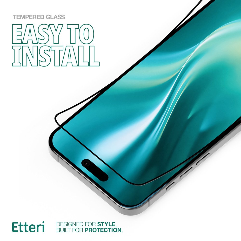 Etteri aizsargstikls 9D iPhone 16 Plus 6,7"