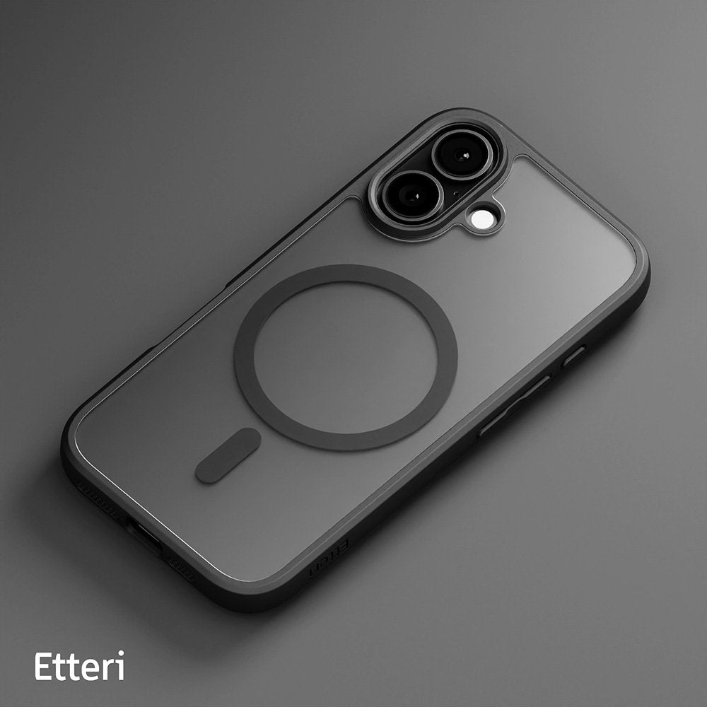 Etteri Matt MagSafe vāciņš iPhone 16 Plus 6,7", melns