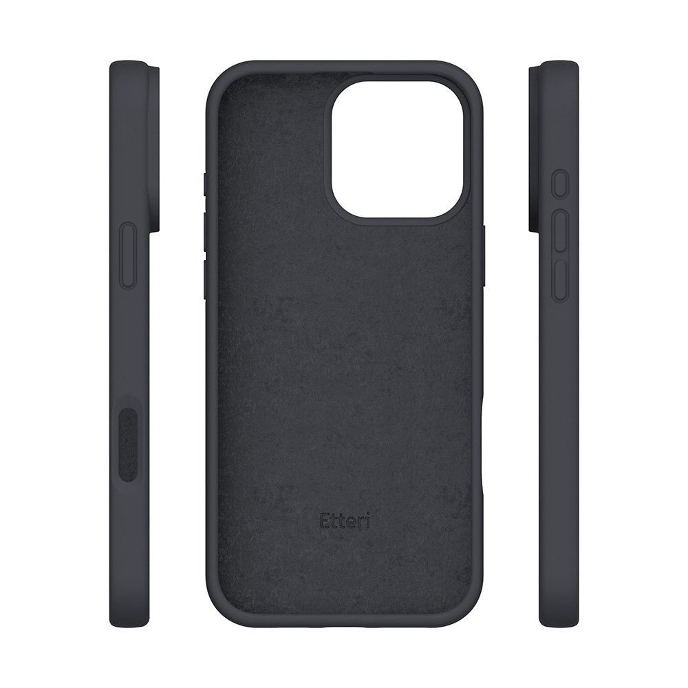 Etteri silikona vāciņš iPhone 16 Pro Max 6,9", melns