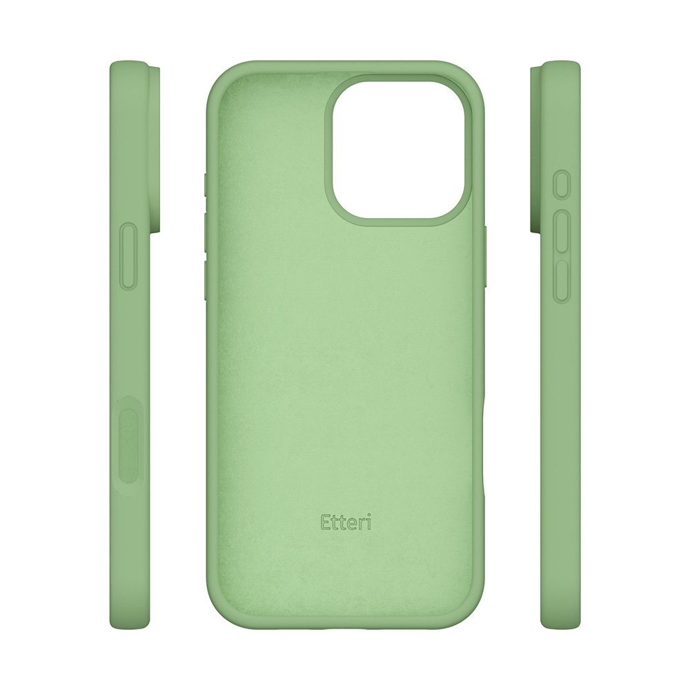 Etteri silikona vāciņš iPhone 16 Pro Max 6,9", gaiši zaļš