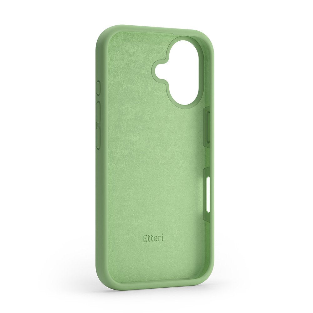 Etteri silikona vāciņš iPhone 16 6,1", gaiši zaļš