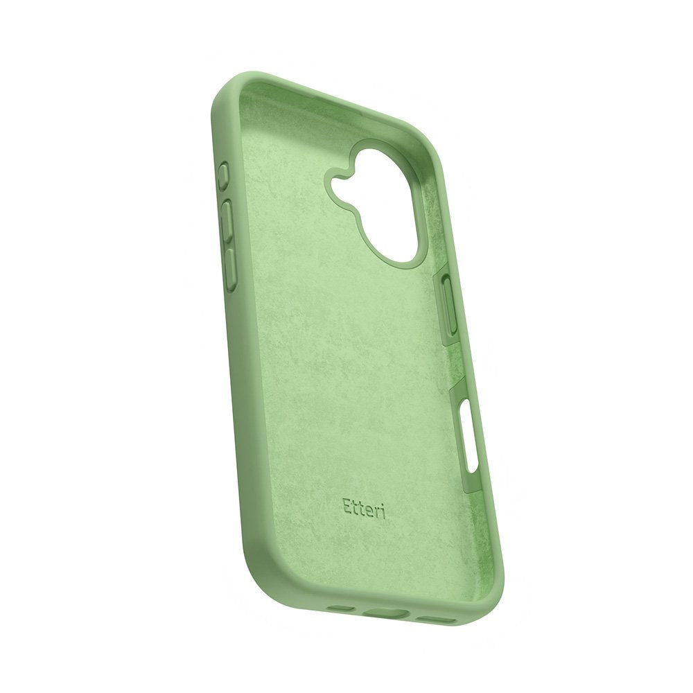 Etteri silikona vāciņš iPhone 16 6,1", gaiši zaļš