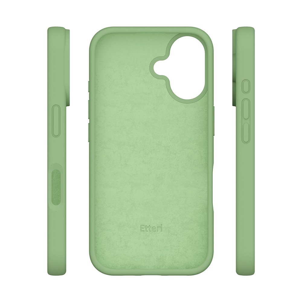 Etteri silikona vāciņš iPhone 16 6,1", gaiši zaļš